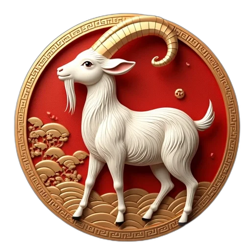 dragon, jewelry, concept art, fantasy art, 3d render, year, goat, symbol transparent PNG cut-out