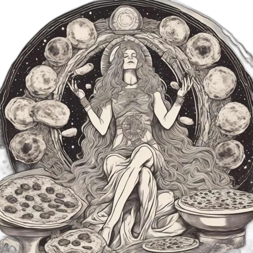 food, jewelry, pencil sketch, concept art, fantasy art, woman, closed, eyes transparent PNG cut-out