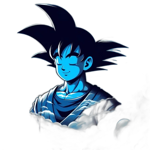 staff, concept art, pixel art, anime, comic book art, blue, dark, blue-clad transparent PNG cut-out