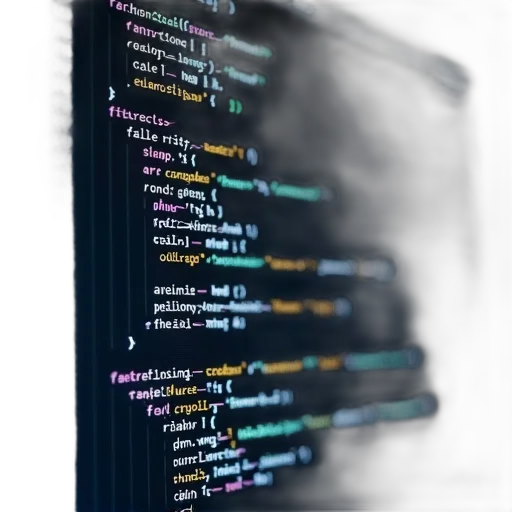 robot, 3d render, computer, screen, displaying, complex, code, programming transparent PNG cut-out