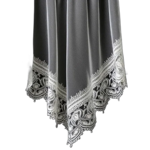dress, umbrella, crown, jacket, 3d render, monochrome, dark, white transparent PNG cut-out