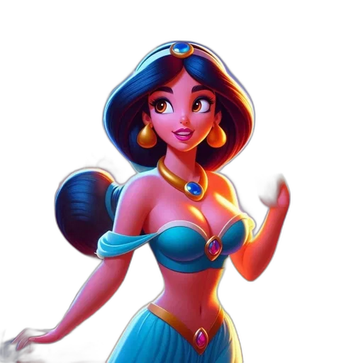 jewelry, crown, dress, concept art, fantasy art, cartoon, 3d render, underwater transparent PNG cut-out