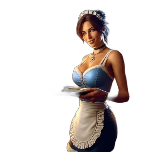 dress, jewelry, staff, crown, fantasy art, photorealistic, concept art, pixel art transparent PNG cut-out
