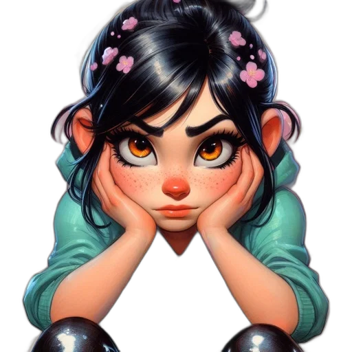 jewelry, face, crown, fantasy art, cartoon, concept art, photorealistic, pastel transparent PNG cut-out