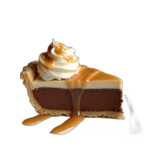 food, crown, hat, 3d render, photorealistic, slice, chocolate, peanut transparent PNG cut-out