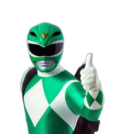 robot, mask, staff, weapon, 3d render, green, individual, dressed transparent PNG cut-out
