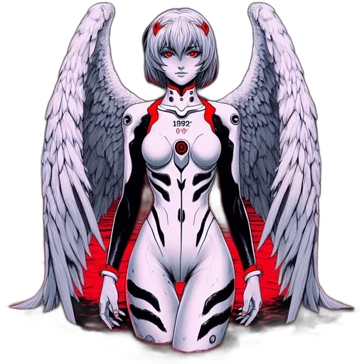 concept art, comic book art, fantasy art, anime, animated, character, silver, hair transparent PNG cut-out