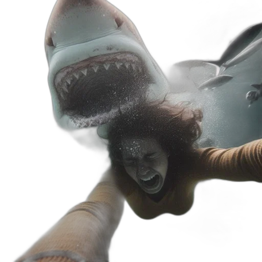 creature, animal, 3d render, concept art, photorealistic, underwater, scene, features transparent PNG cut-out