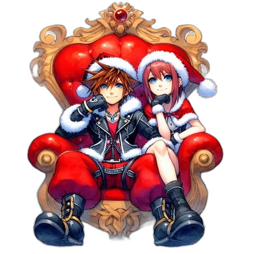 crown, pixel art, concept art, anime, fantasy art, red, two, animated transparent PNG cut-out
