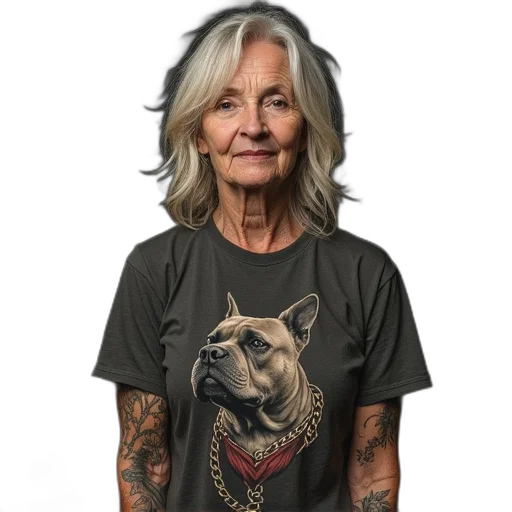 animal, staff, old, woman transparent PNG cut-out