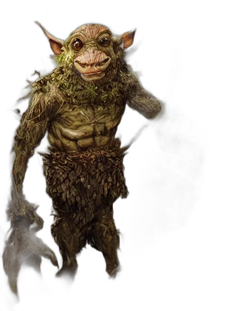 creature, dragon, staff, mask transparent PNG cut-out