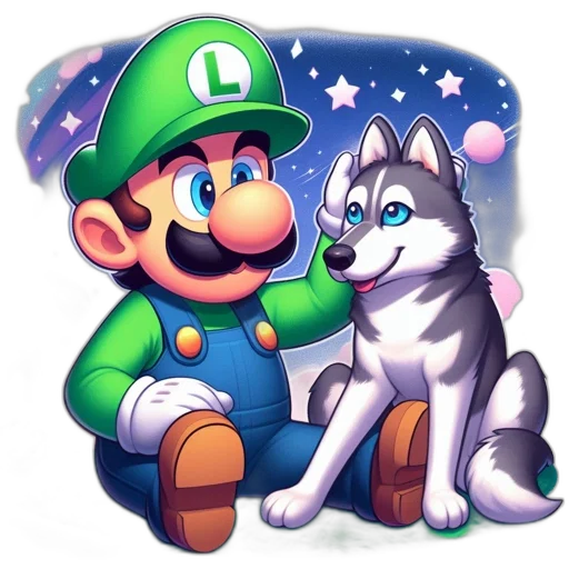 animal, staff, pixel art, concept art, fantasy art, watercolor, monochrome, green transparent PNG cut-out