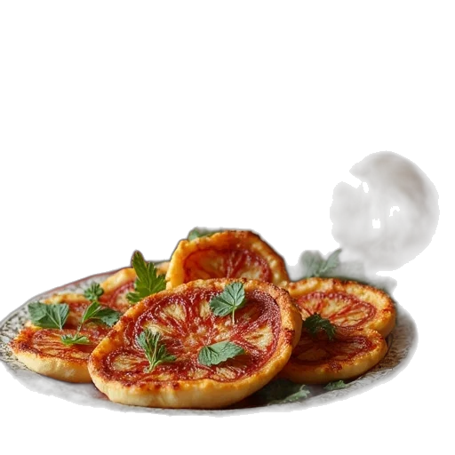 food, 3d render, photorealistic, fire, portuguese, set transparent PNG cut-out