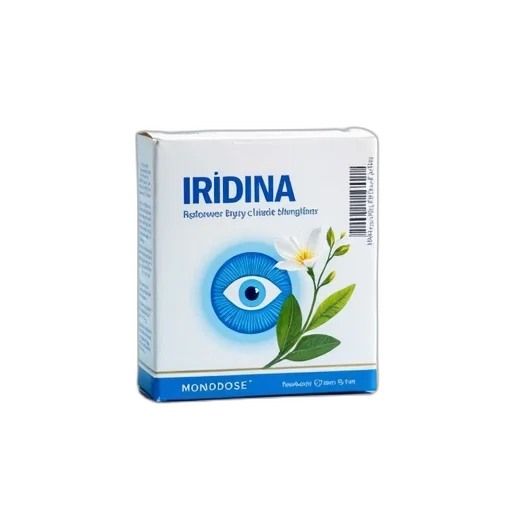 3d render, white, box, blue, border, word, iridina, capital transparent PNG cut-out