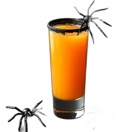 weapon, food, hair, creature, 3d render, concept art, glass, orange transparent PNG cut-out