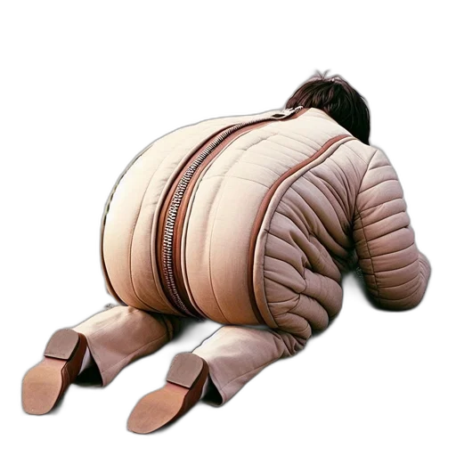jacket, creature, animal, robot, 3d render, concept art, individual, lies transparent PNG cut-out