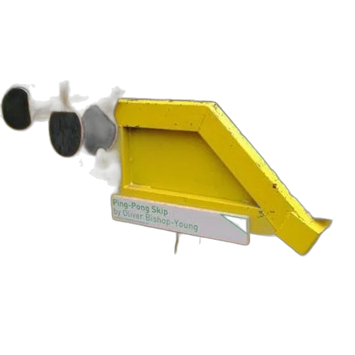 staff, robot, umbrella, weapon, 3d render, yellow, dumpster, repurposed transparent PNG cut-out