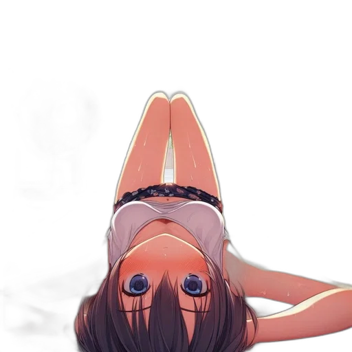 creature, face, dress, umbrella, anime, photorealistic, concept art, cartoon transparent PNG cut-out