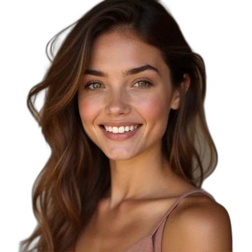 face, hair, jewelry, crown transparent PNG cut-out