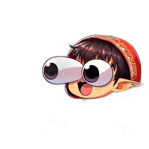 mask, face, creature, hat, 3d render, cartoon, photorealistic, anime transparent PNG cut-out