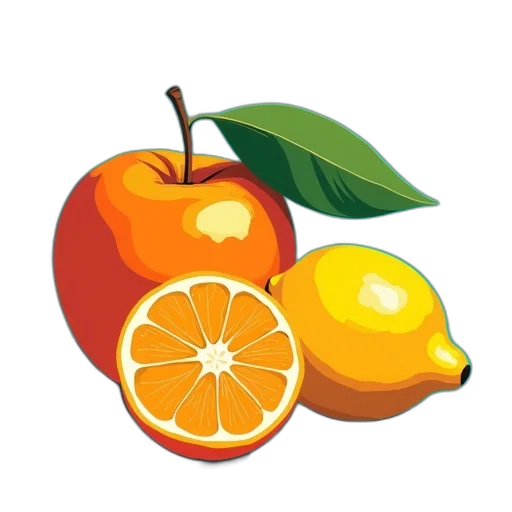 food, photorealistic, 3d render, pixel art transparent PNG cut-out