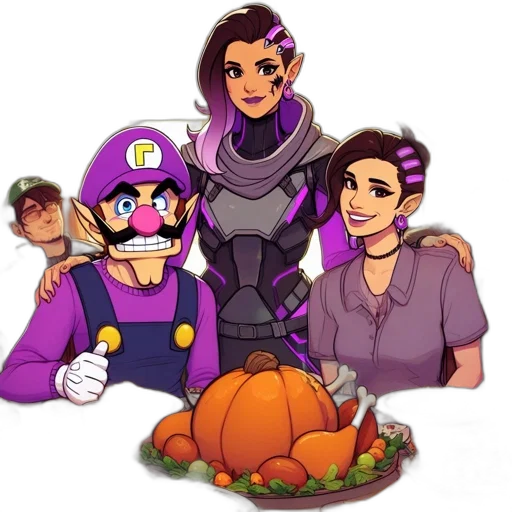 crown, mask, food, staff, pixel art, concept art, cartoon, comic book art transparent PNG cut-out