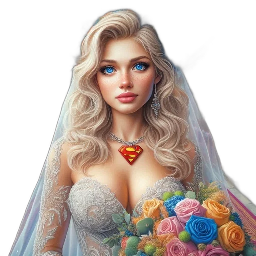 dress, jewelry, face, crown, fantasy art, photorealistic, oil painting, comic book art transparent PNG cut-out