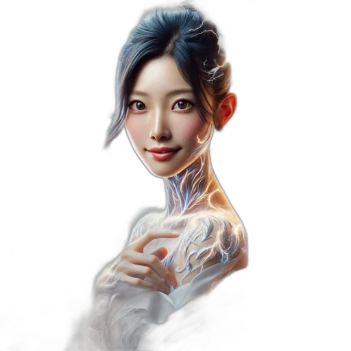 face, staff, robot, fantasy art, photorealistic, oil painting, concept art, blue transparent PNG cut-out