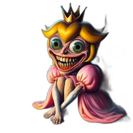 crown, creature, mask, jewelry, concept art, fantasy art, 3d render, watercolor transparent PNG cut-out