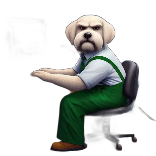 staff, animal, furniture, concept art, pixel art, cartoon, 3d render, anthropomorphic transparent PNG cut-out