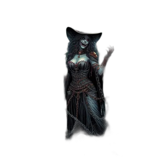 creature, dress, staff, animal, fantasy art, concept art, 3d render, pixel art transparent PNG cut-out