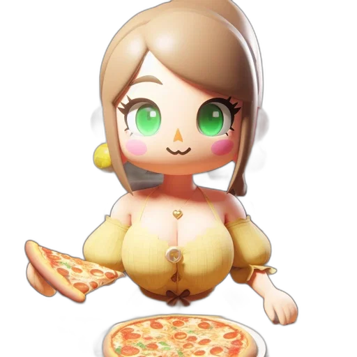 food, face, animal, pixel art, 3d render, concept art, cartoon, animated transparent PNG cut-out