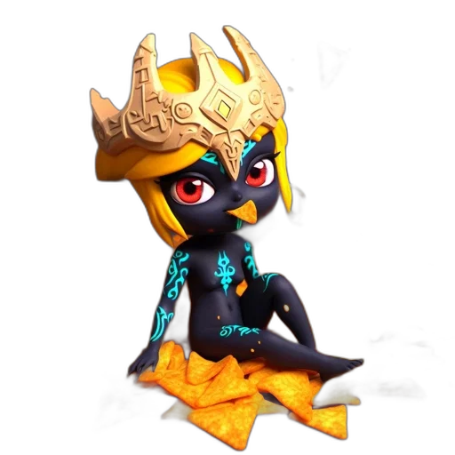 crown, mask, jewelry, creature, concept art, fantasy art, 3d render, pixel art transparent PNG cut-out
