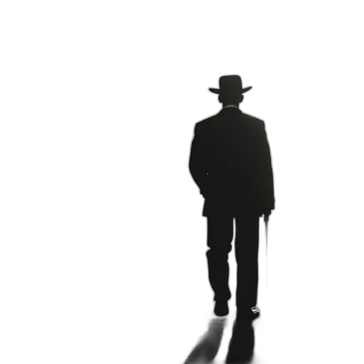 staff, hat, jacket, umbrella transparent PNG cut-out