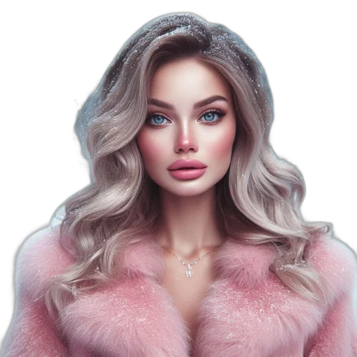 face, jacket, jewelry, hair, photorealistic, 3d render, fantasy art, concept art transparent PNG cut-out