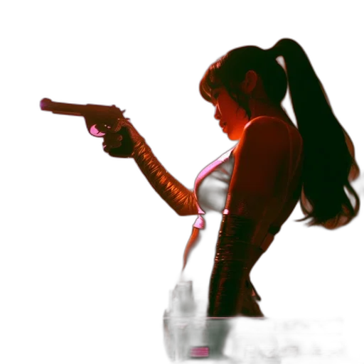 weapon, staff, concept art, 3d render, vaporwave, cyberpunk, neon lights, outer space transparent PNG cut-out
