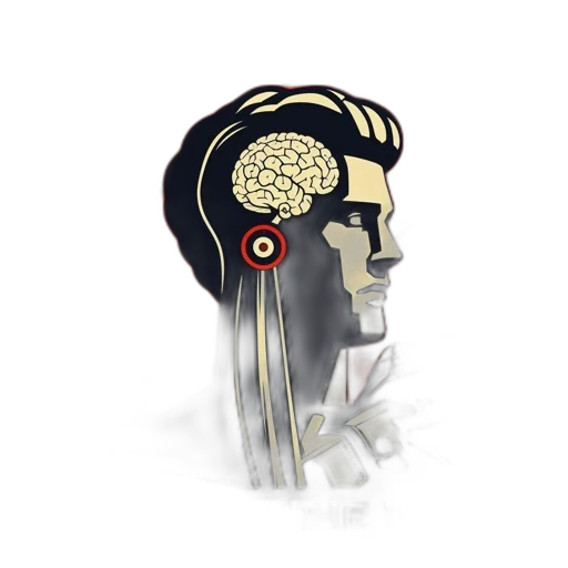 jewelry, cyberpunk, cartoon, 3d render, concept art, man, profile, displays transparent PNG cut-out