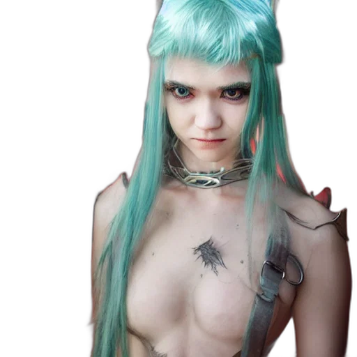 creature, dragon, hair, jewelry transparent PNG cut-out