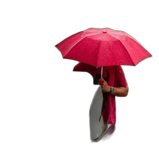 umbrella, staff, hat, dress, photorealistic, 3d render, concept art, rain transparent PNG cut-out