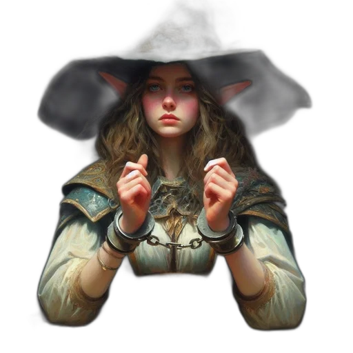 umbrella, hat, jacket, face, fantasy art, concept art, photorealistic, pixel art transparent PNG cut-out