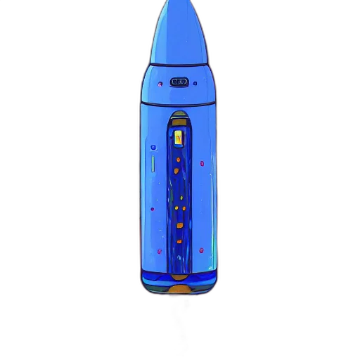weapon, bottle, staff, 3d render transparent PNG cut-out