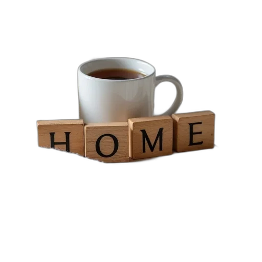 furniture, 3d render, home, word transparent PNG cut-out