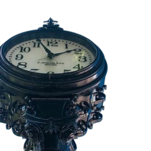 furniture, crown, jewelry, 3d render, vintage, street, clock, ornate transparent PNG cut-out