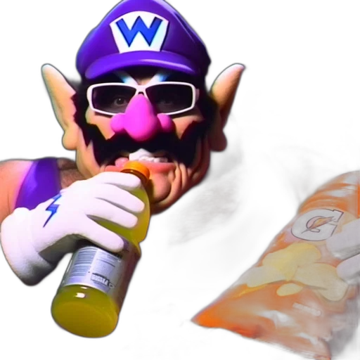 weapon, food, mask, bottle, vaporwave, concept art, 3d render, pastel transparent PNG cut-out