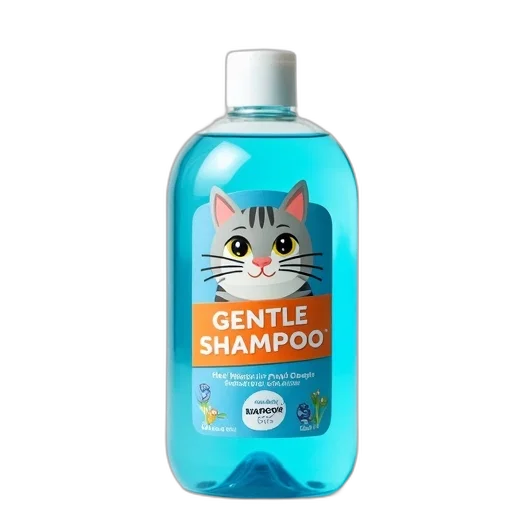 bottle, creature, animal, mask, 3d render, bio-groom, gentle, shampoo transparent PNG cut-out
