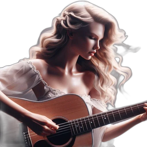 photorealistic, oil painting, fantasy art, concept art, woman, long, wavy, blonde transparent PNG cut-out
