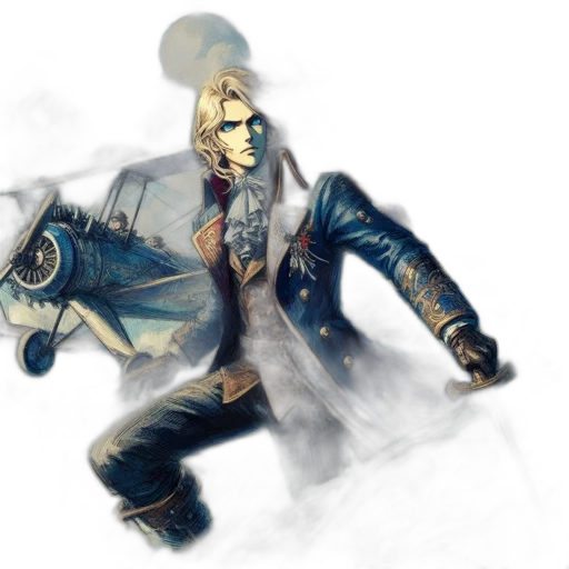 jacket, robot, mask, weapon, concept art, fantasy art, cyberpunk, comic book art transparent PNG cut-out