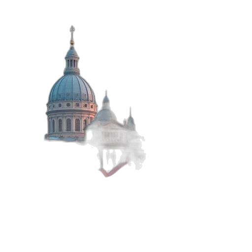 umbrella, building, crown, hat, 3d render, concept art, photorealistic, pixel art transparent PNG cut-out