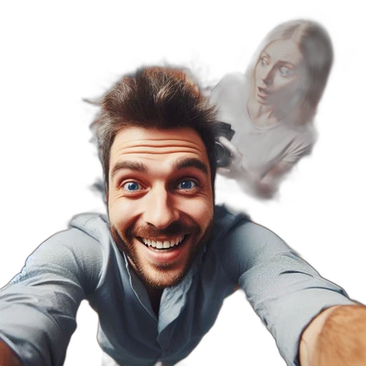 face, creature, hair, staff, concept art, photorealistic, 3d render, cartoon transparent PNG cut-out