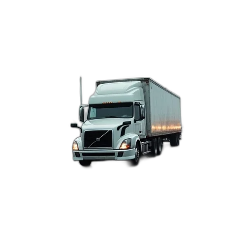 photorealistic, truck, stuck, traffic transparent PNG cut-out